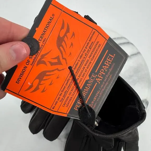 NWT  Milwaukee Leather SH226D Men's Black Unlined Leather Gloves - Picture 5 of 7